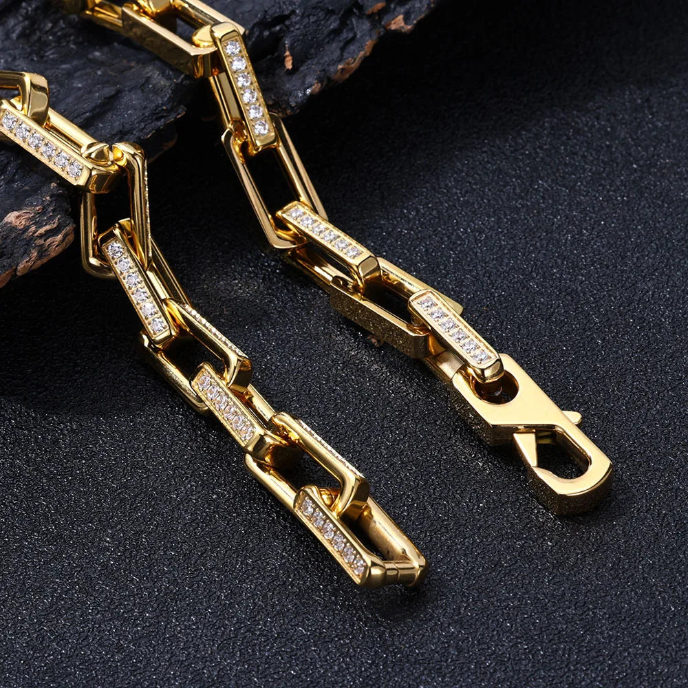 Bambozine Link | Titanium Steel | Zircon Inlay