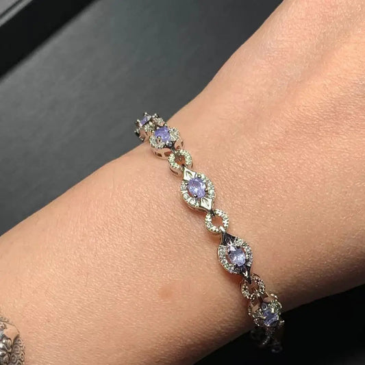 Tanzia Whisper | Silver-Plated | Natural Tanzanite