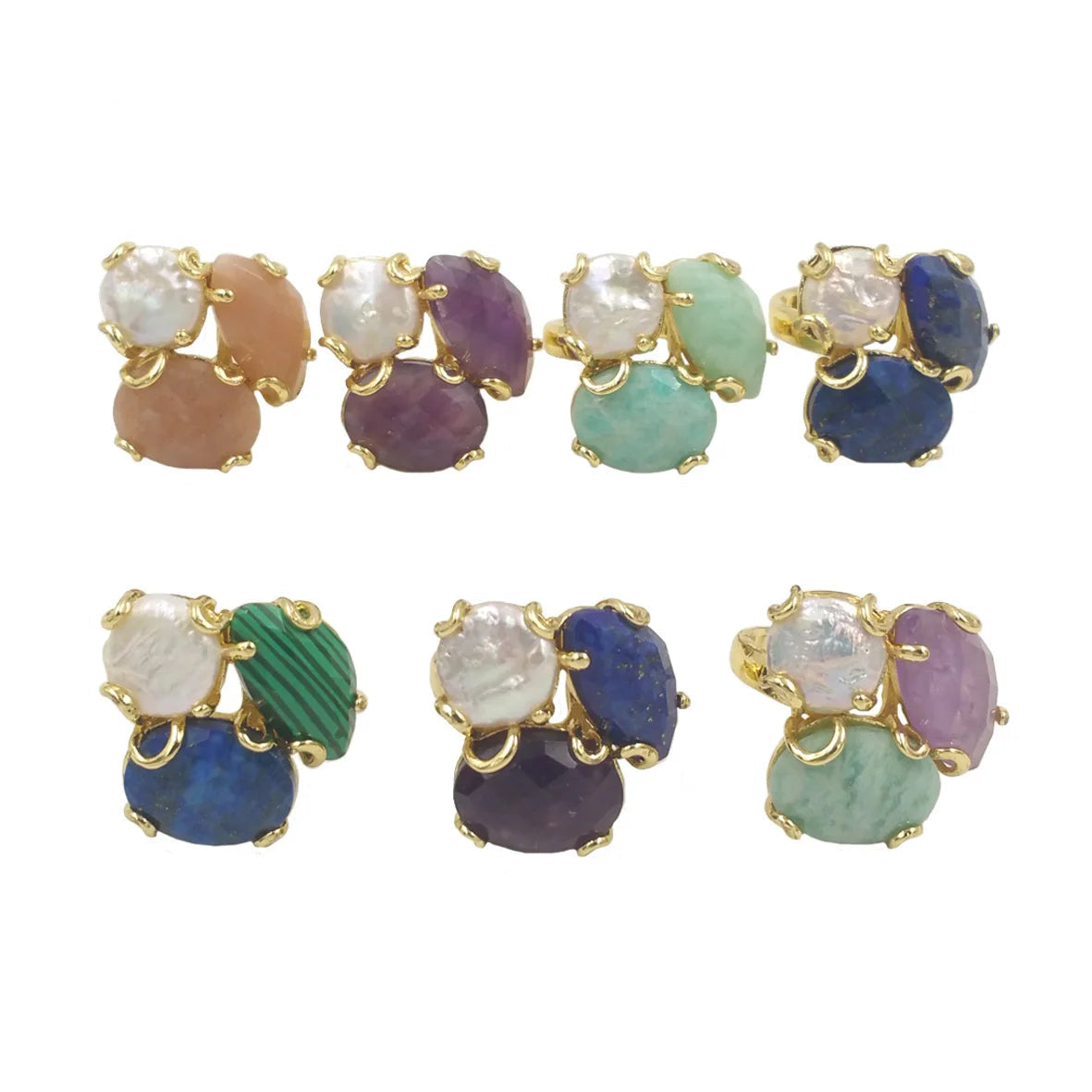 Trévoia | Trio of Stones in Gold