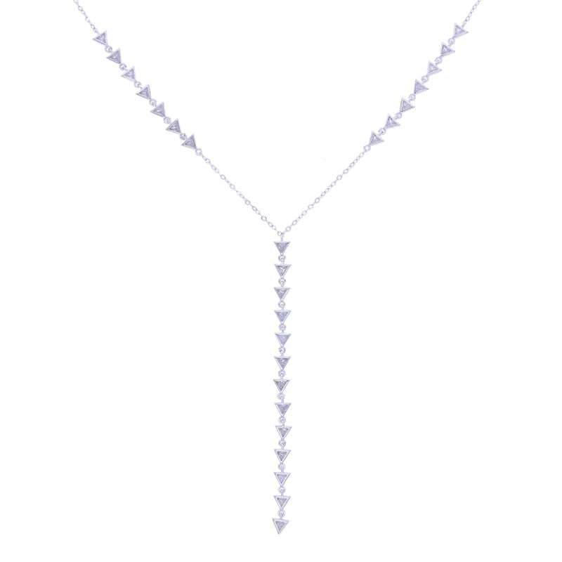 Celestia | 18K Gold-Plated | CZ Triangle Motif