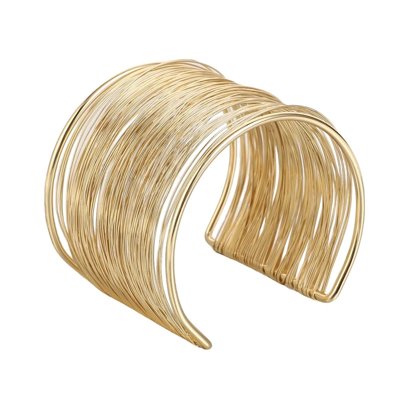 Aurévia | Gold-Tone | Sculpted Cuff