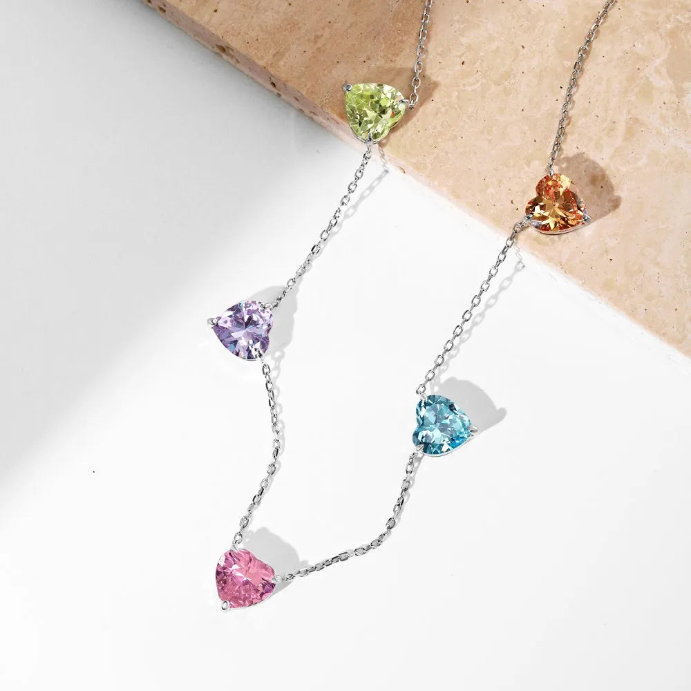 Aurora Hearts | 925 Silver | Multicolor Glow
