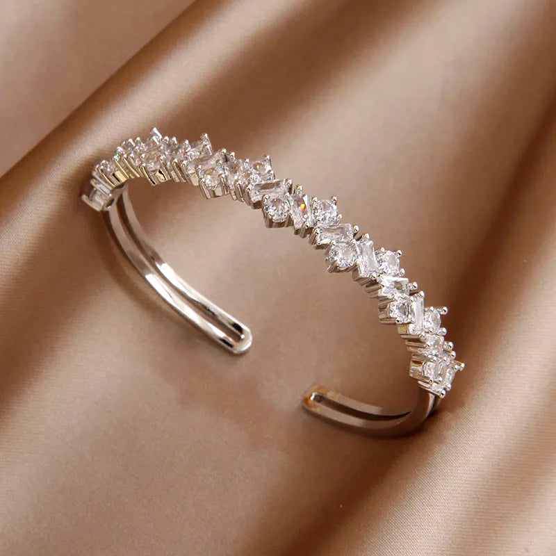 VELARA Bangle | Gold Jewelry | Letter V Cuff Design