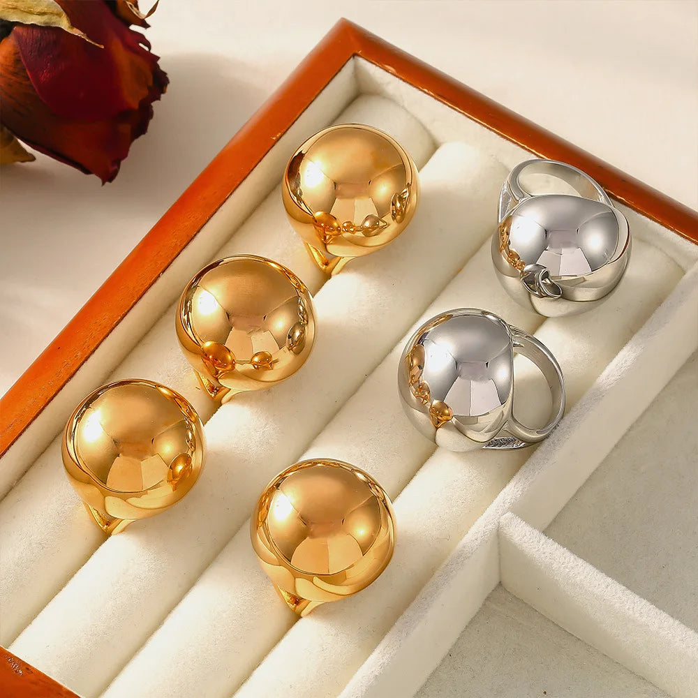 Solara | 18K Gold & Silver | Bold Sphere