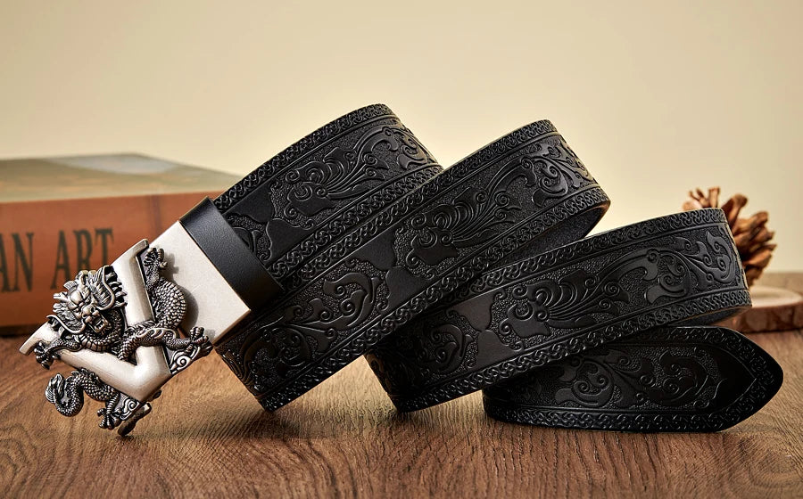 Dracovia | Dragon V Gold Buckle Belt