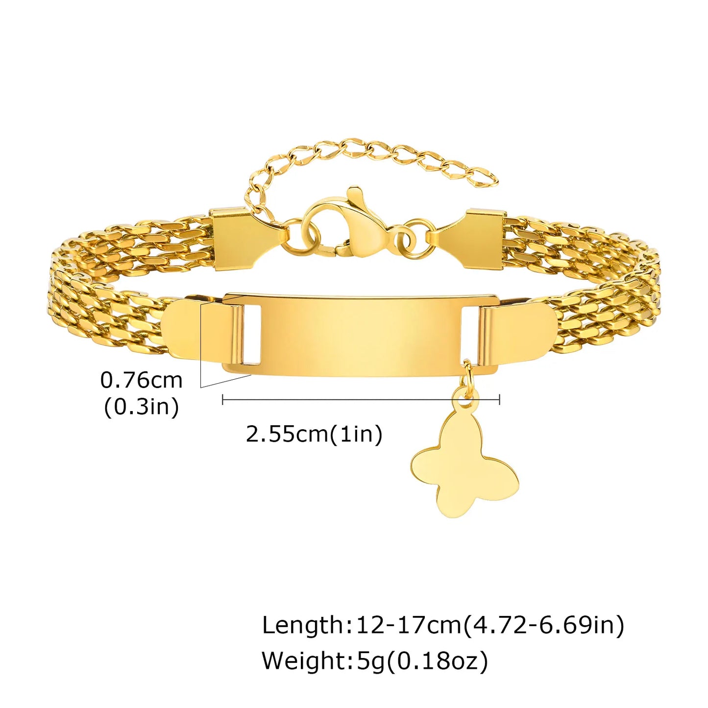 Twinklebond Bracelet | Gold-Tone Butterfly
