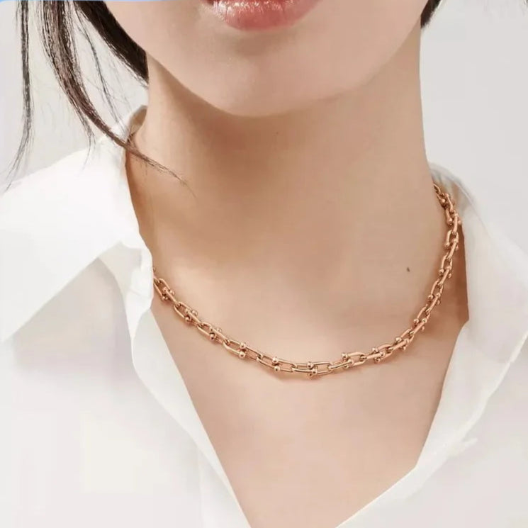Gravona | 925 Silver Gold-Plated | Horseshoe Clasp
