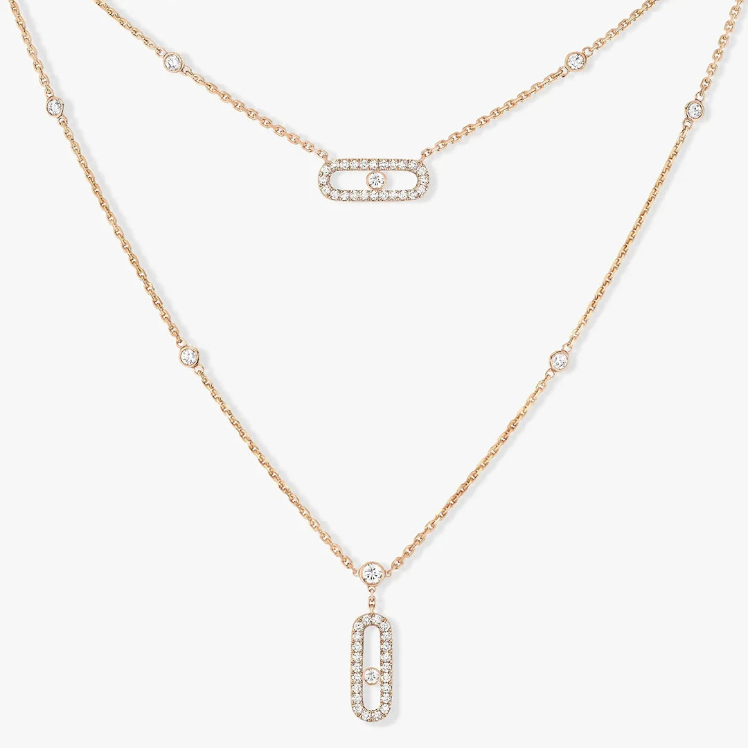 Duo Gleam | 18K Gold-Plated | Layered Necklace