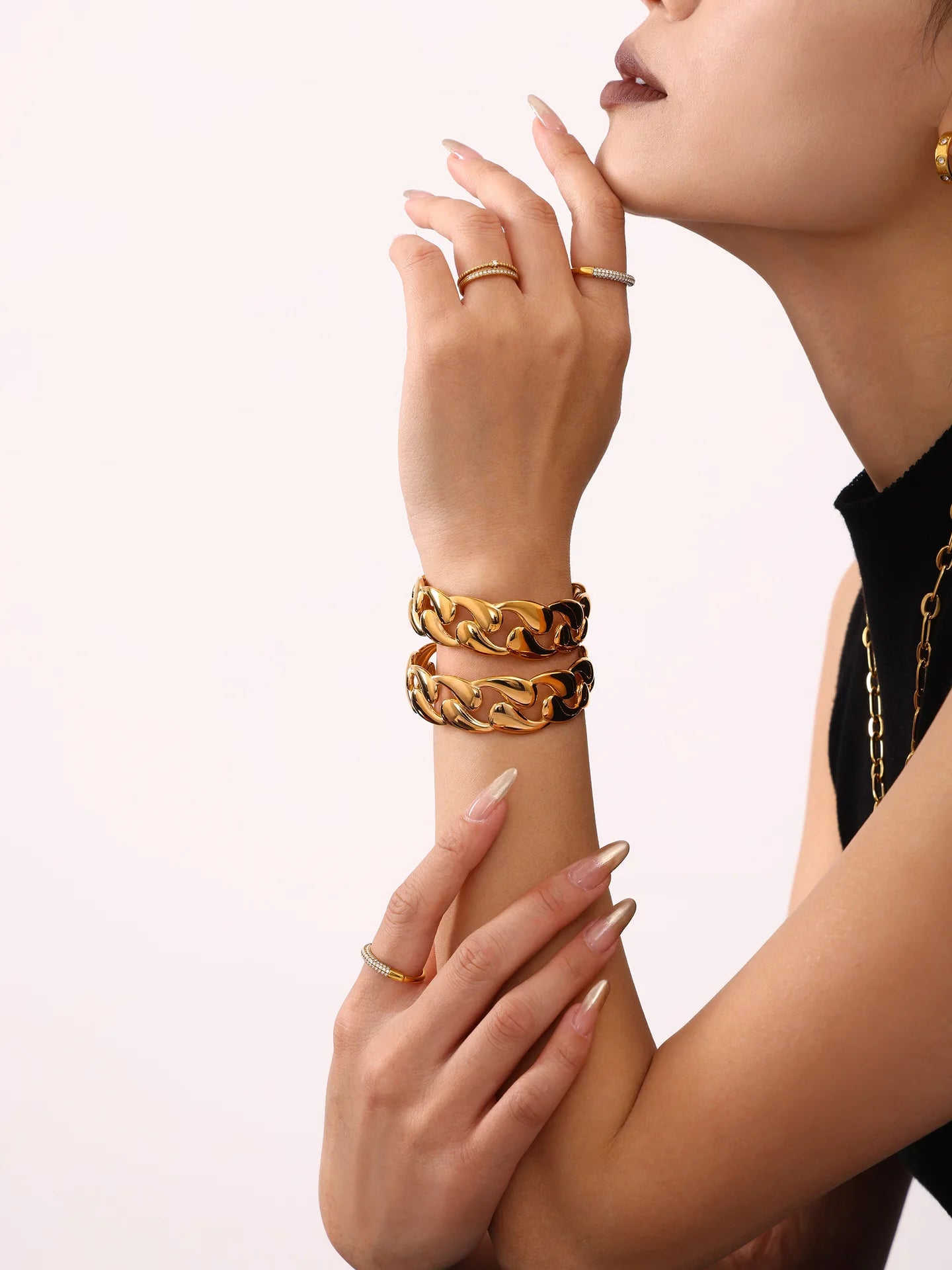 Elvara Drop | 18K Gold-Plated | Water-Inspired