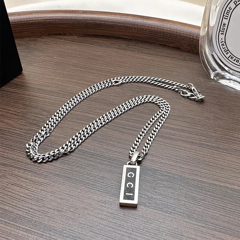 Gryphon | Silver Enamel Pendant Chain