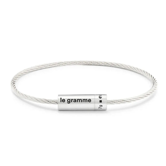 ÉLAN Bracelet — 18K Polished Silver Precision