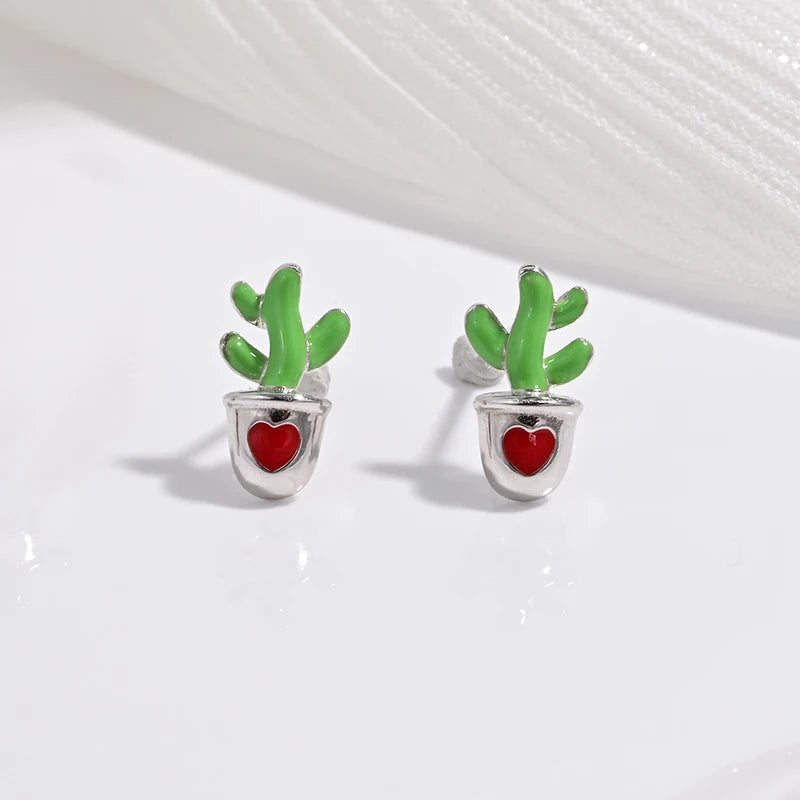 Mirabella Earrings | 925 Silver & Hand-painted Enamel