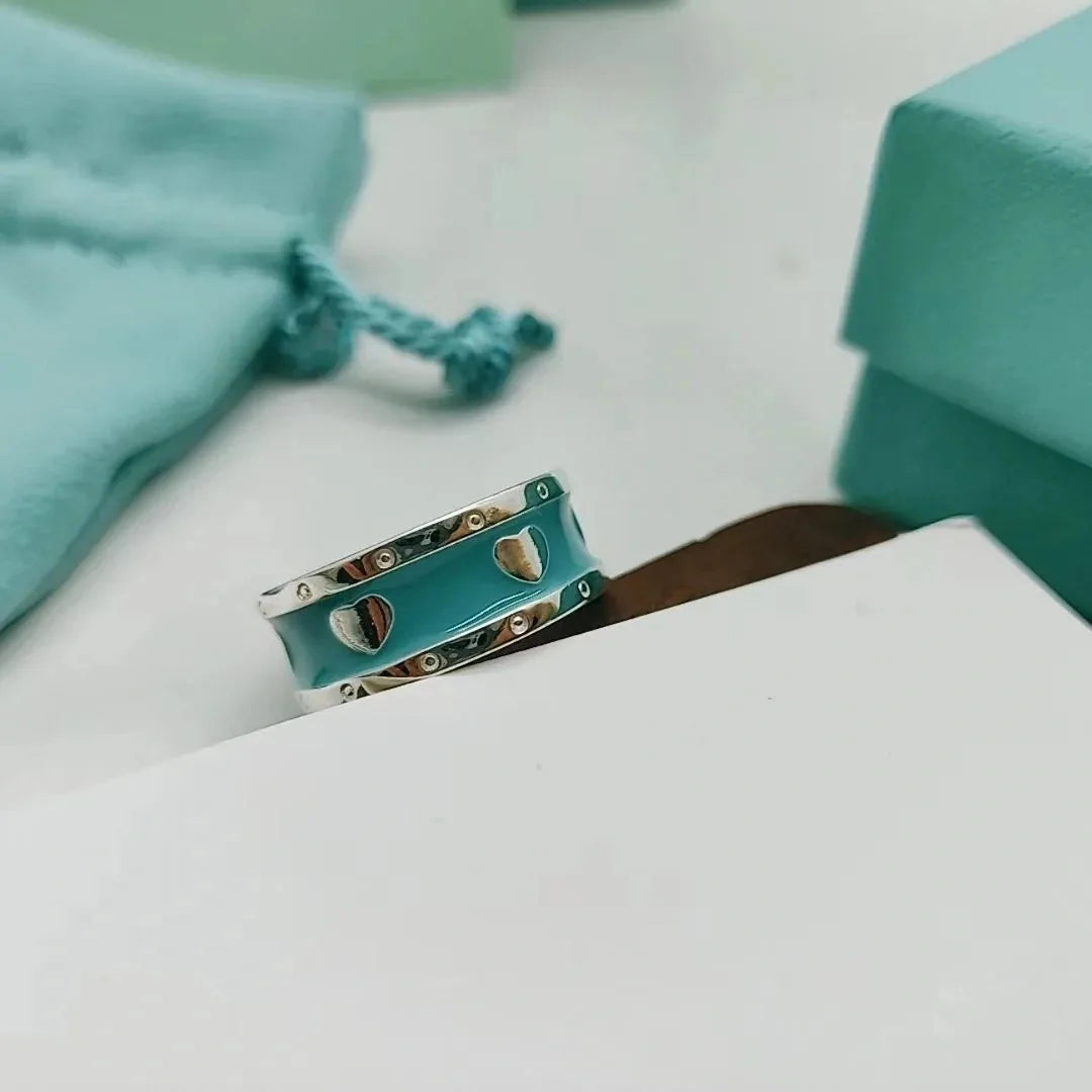 Coeurciel | 925 Silver Heart in Tiffany Blue