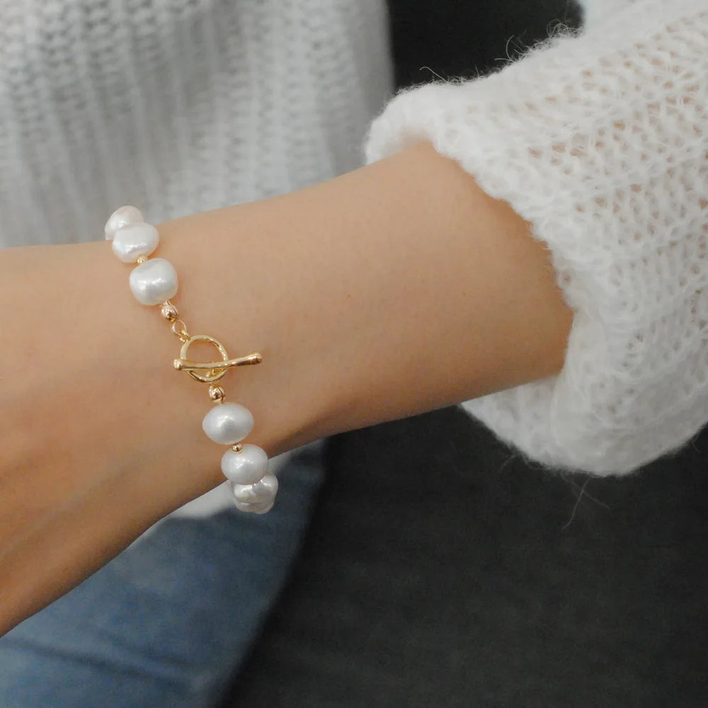 Baroque | Freshwater Pearl | Gold-Plated Charm
