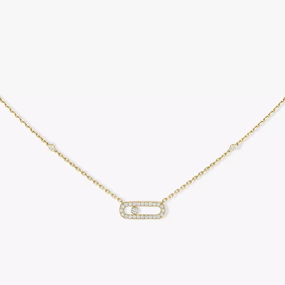 Oval Spark | 18K Gold-Plated | Zircon Necklace