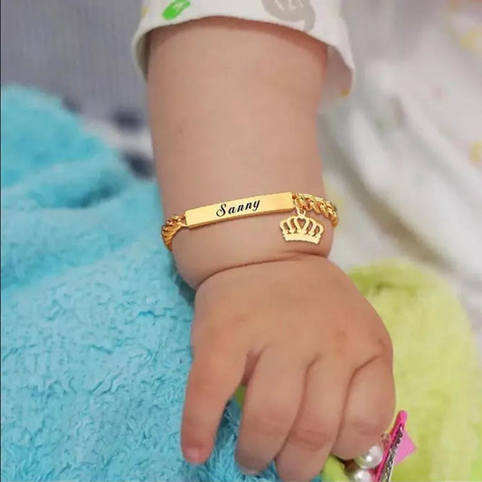 PetitNom | Stainless Steel | Engravable Baby Bracelet