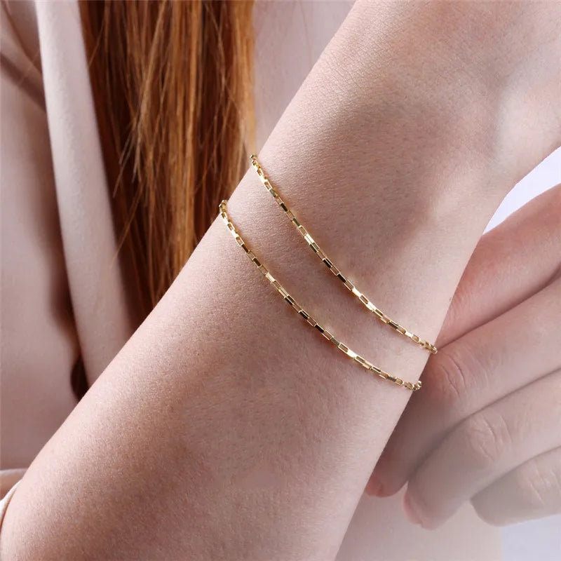 Solenne | 14K Gold-Filled | Dainty Charm Bracelet
