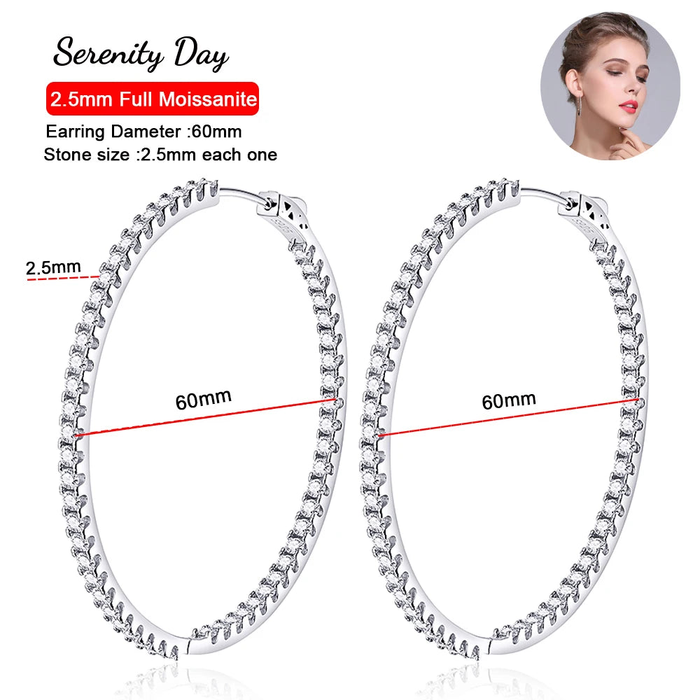 Auréline | Moissanite Hoop Brilliance