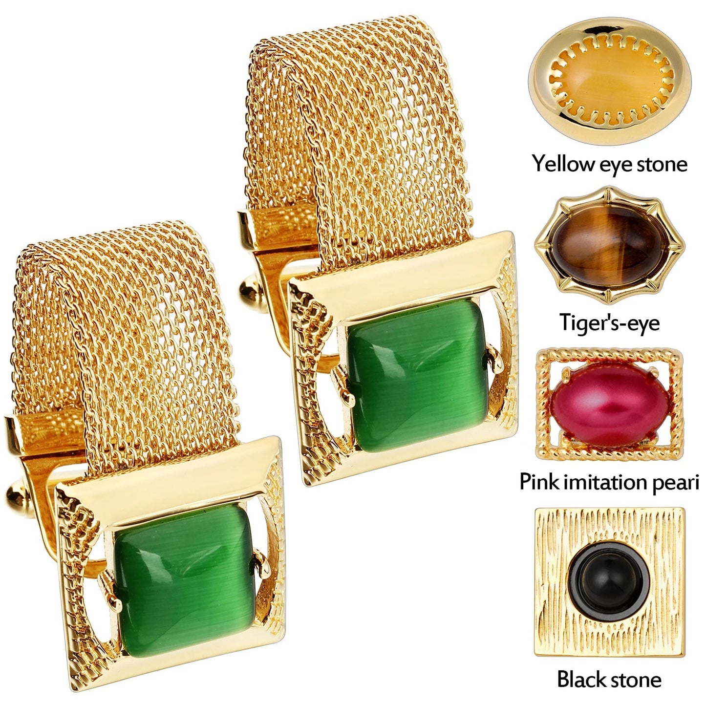 Luxcaton | Gold-Tone with Cat’s Eye Stone