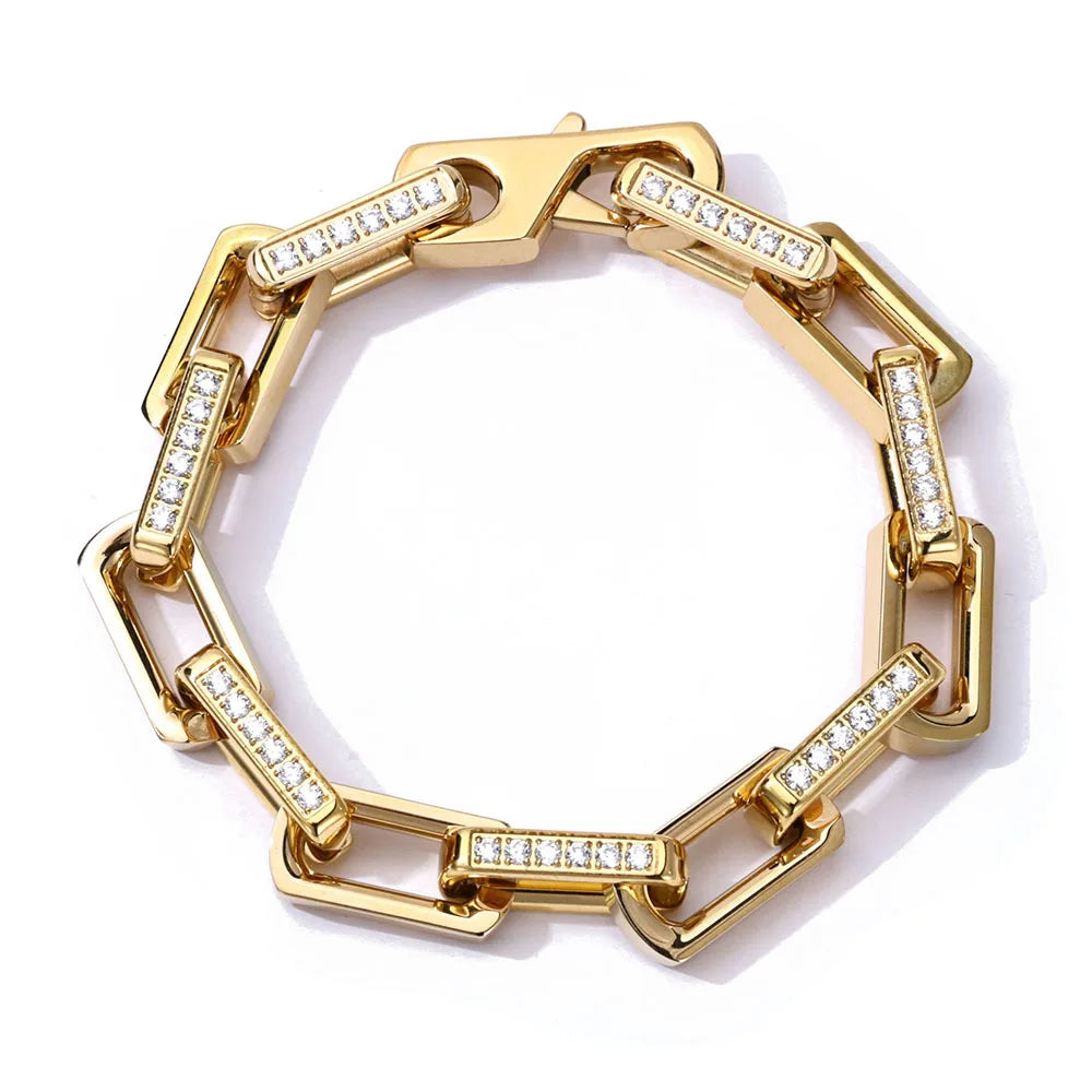 Bambozine Link | Titanium Steel | Zircon Inlay