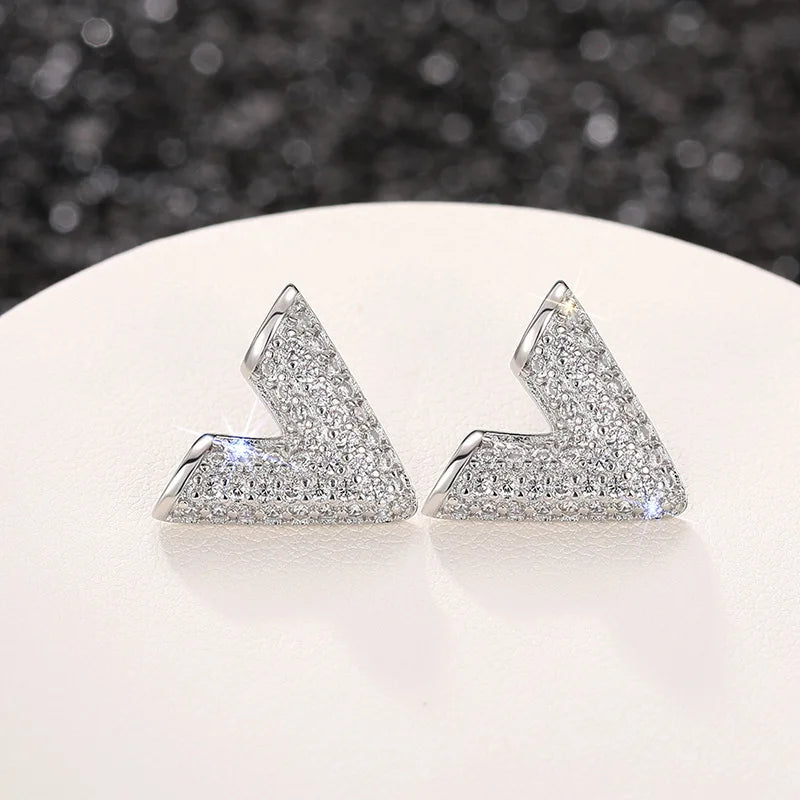 Veyra | Pavé V Spark Earrings