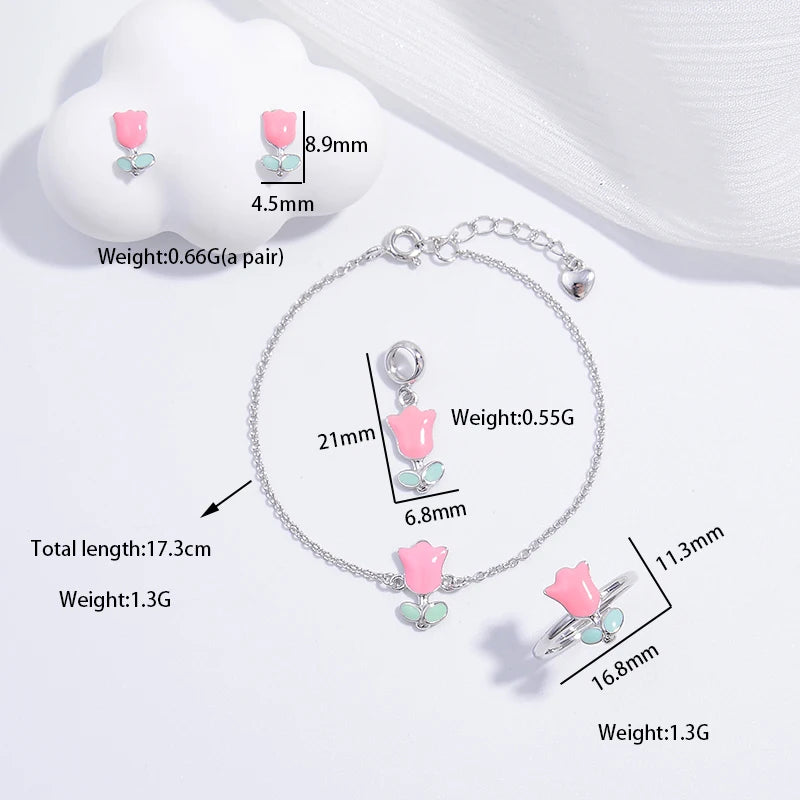 Rosalie Jewelry Set | Hearts, Roses & Clovers
