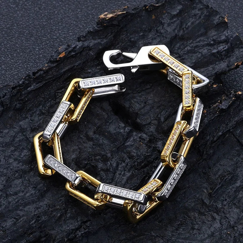 Bambozine Link | Titanium Steel | Zircon Inlay