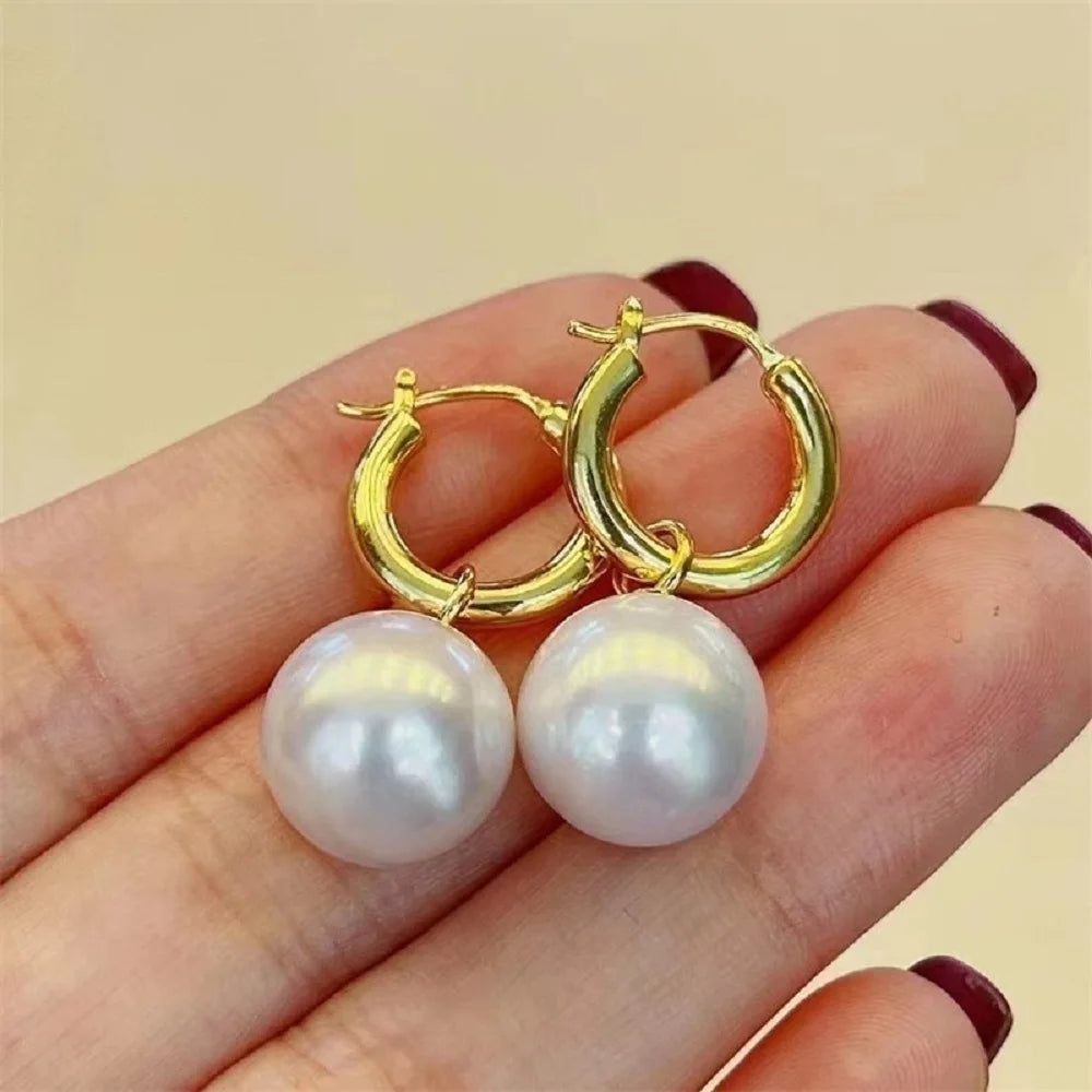 Aurivelle | South Sea Pearl Hoops