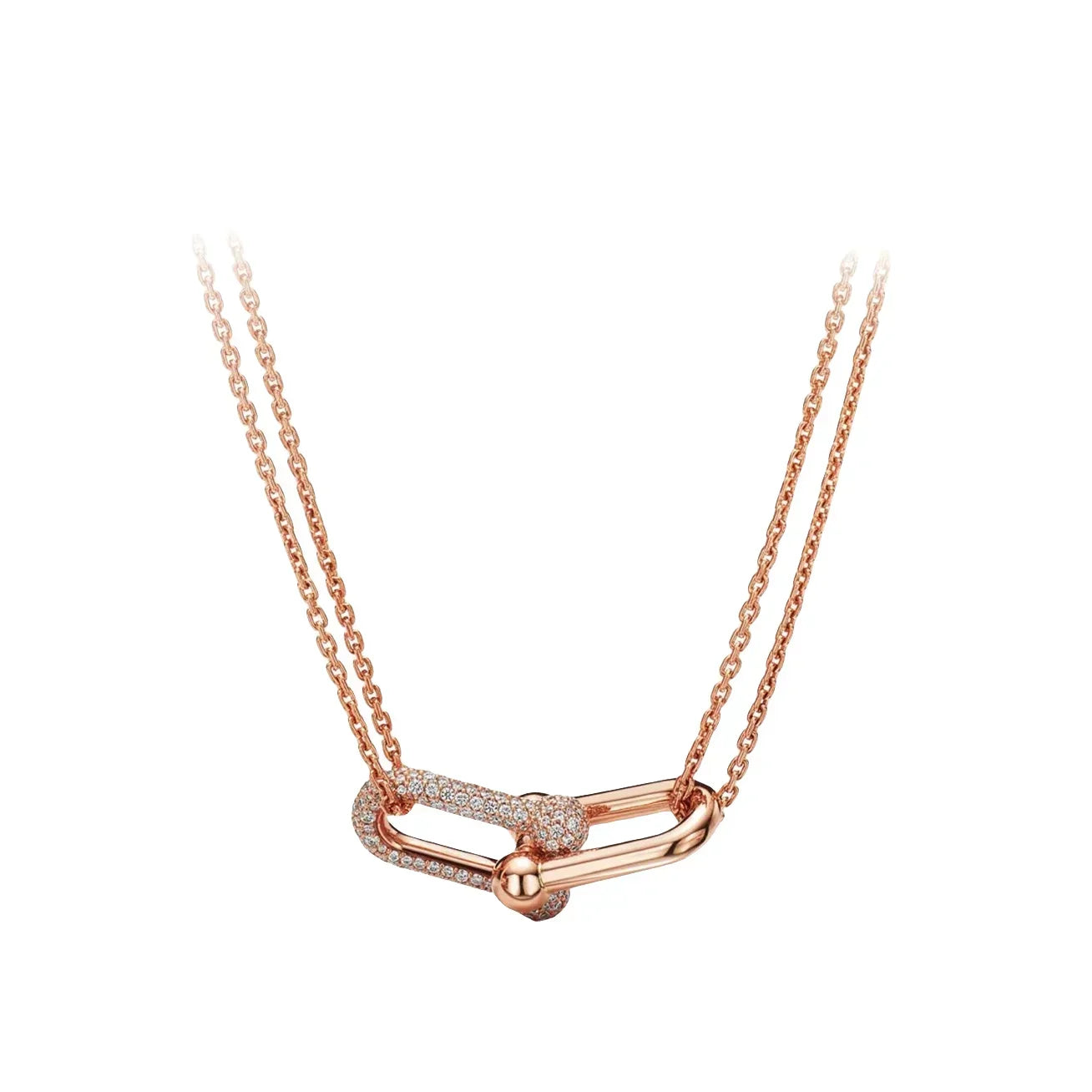 Équina | 925 Silver | Gold-Plated Horseshoe with Zircon