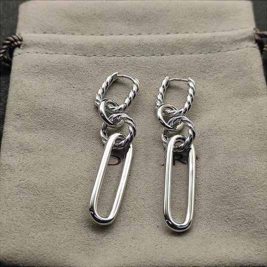 Éterna Earrings | Silver S925 | Drop & Zircon