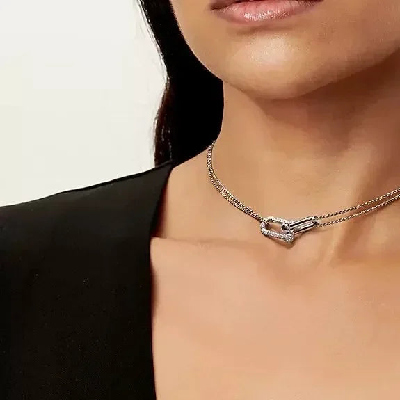 Équina | 925 Silver | Gold-Plated Horseshoe with Zircon