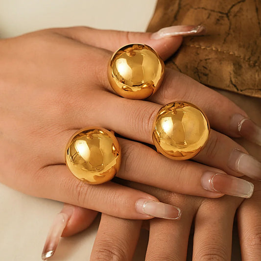 Solara | 18K Gold & Silver | Bold Sphere