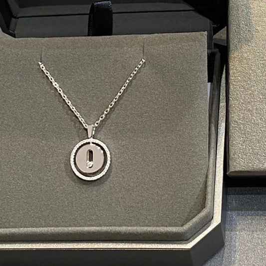 Lumistone Necklace | Silver Jewelry | Kinetic Diamond Pendant