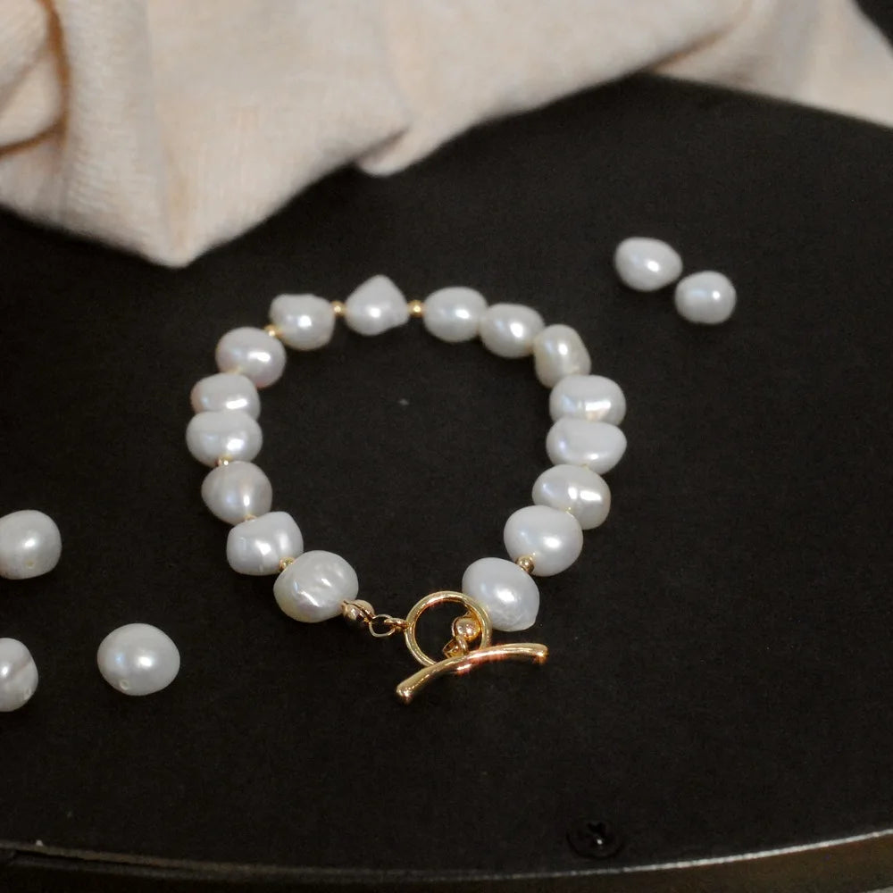 Baroque | Freshwater Pearl | Gold-Plated Charm