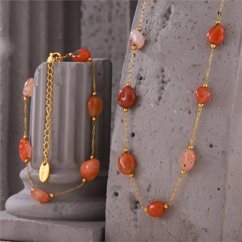 Aurevara | Natural Agate Glow