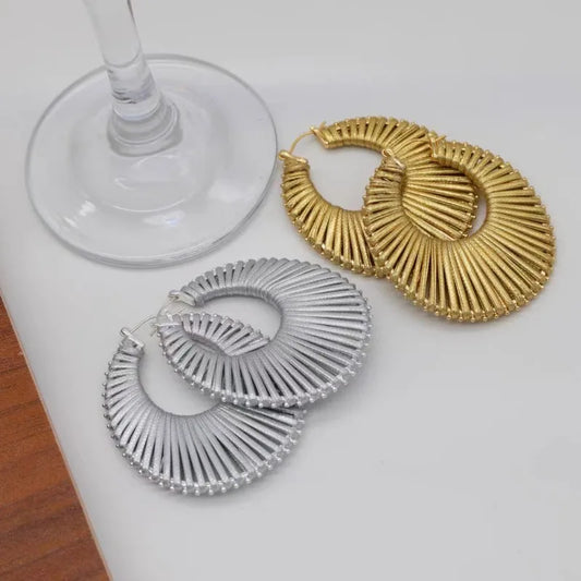 Auréline | Radiant Woven Hoops
