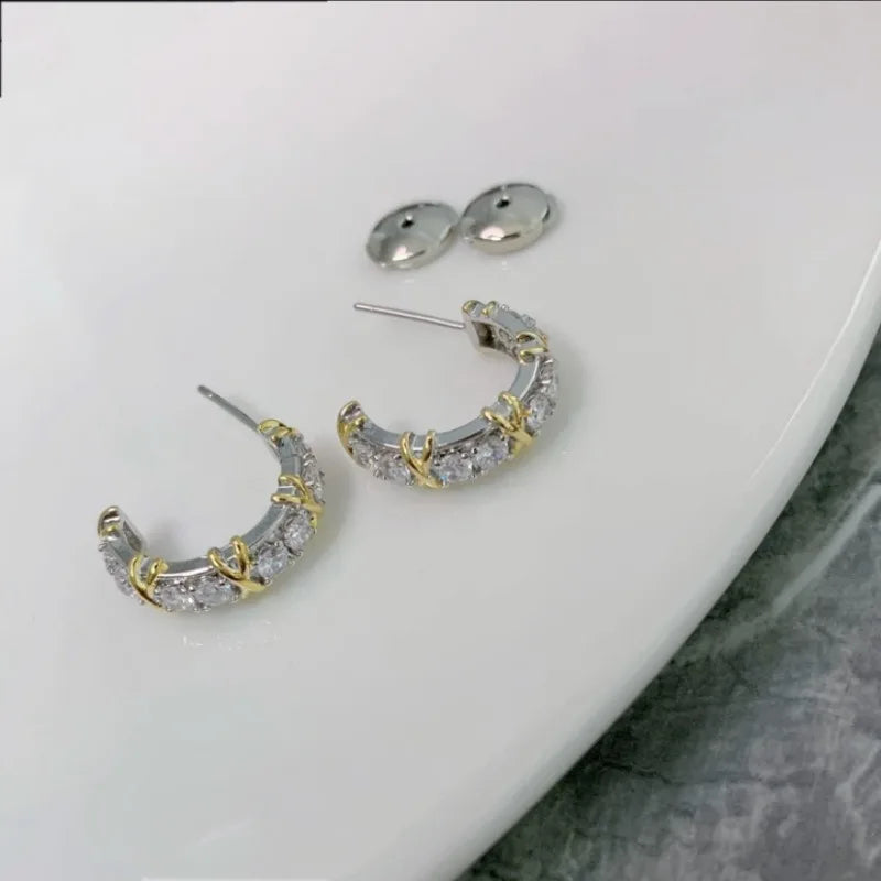 Zyrelle | Knotted Zircon Hoops