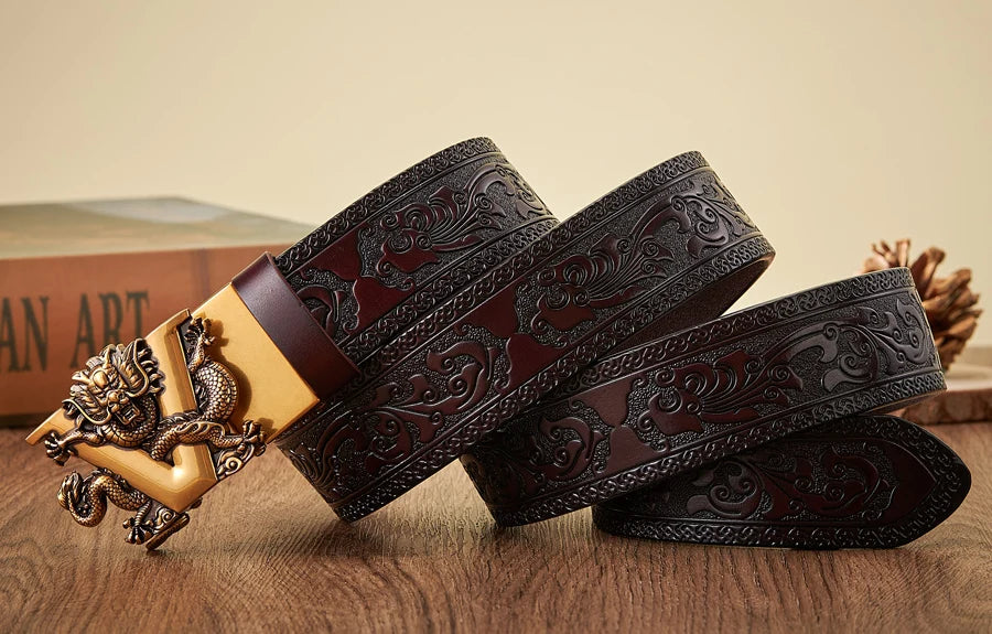 Dracovia | Dragon V Gold Buckle Belt