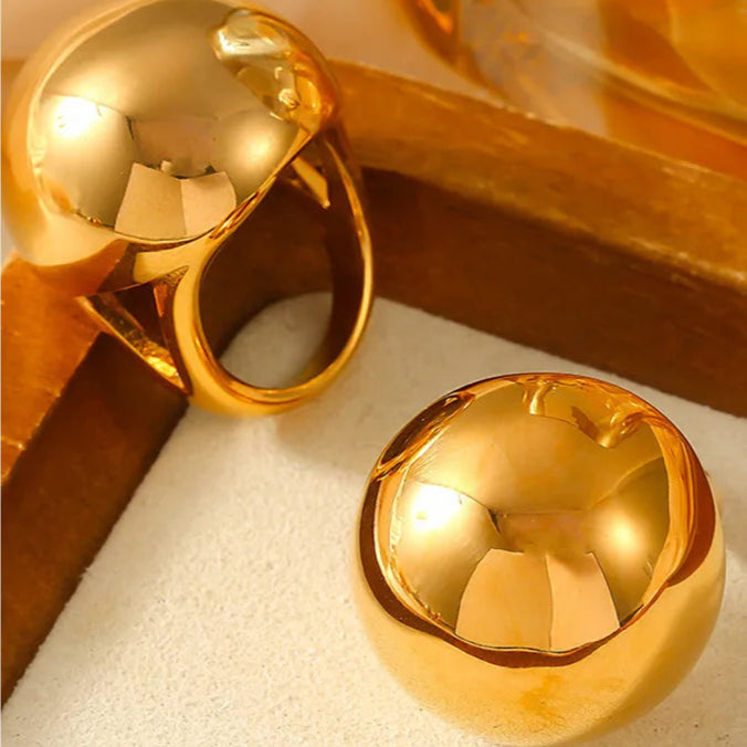 Solara | 18K Gold & Silver | Bold Sphere