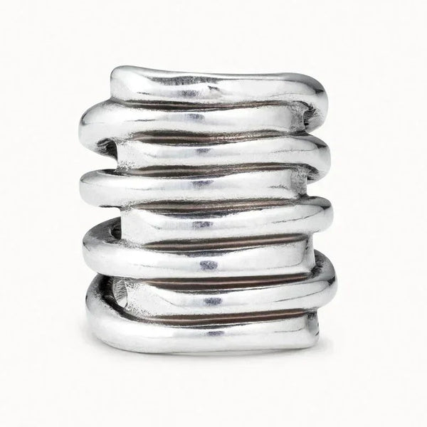 Sculpted Multi-Band Ring, 14K Gold