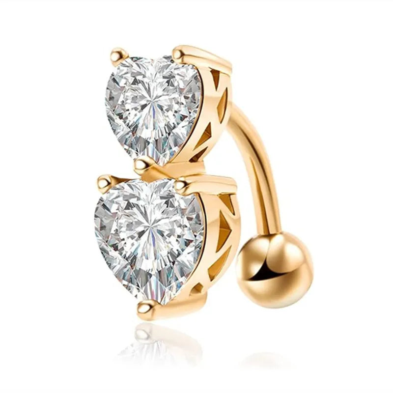 Aurivelle | 29 Crystal Belly Ring Styles