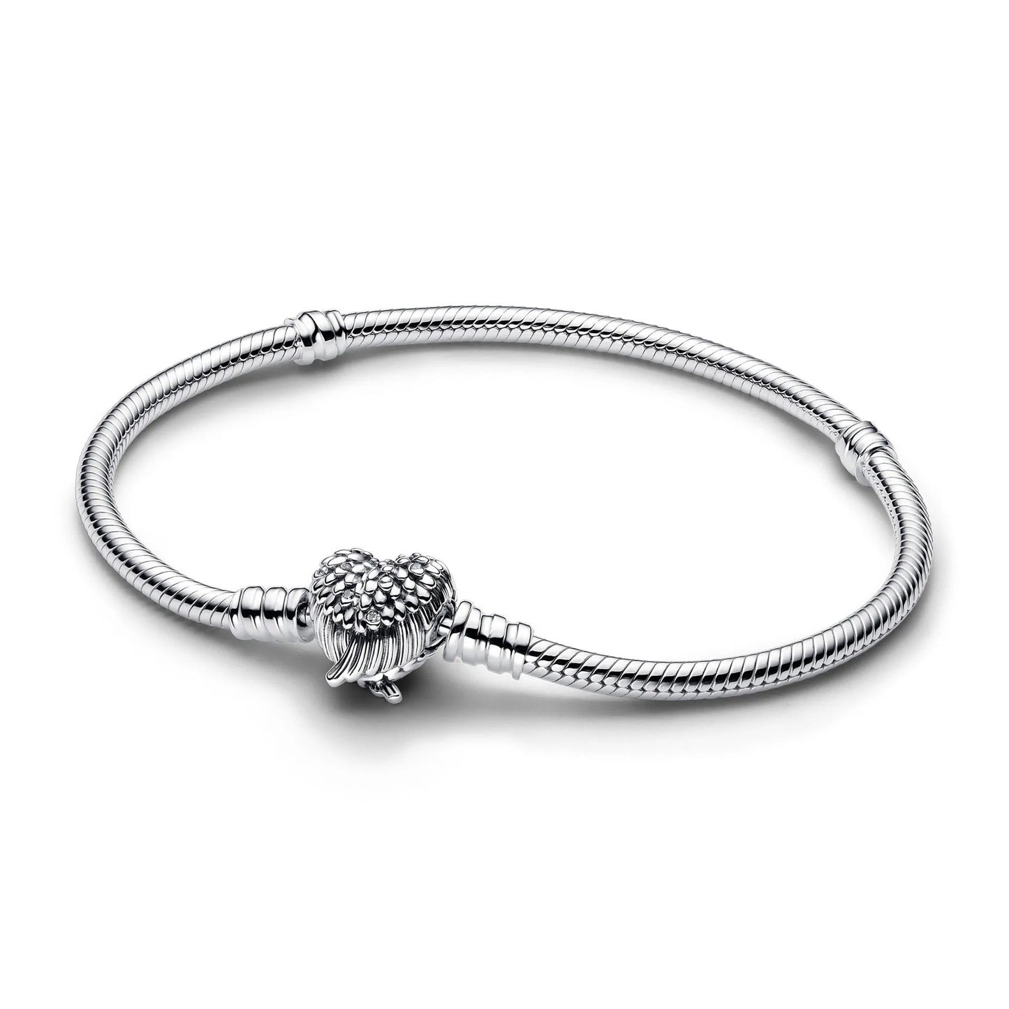 Amorvén | Sterling Silver Snake Chain with Heart