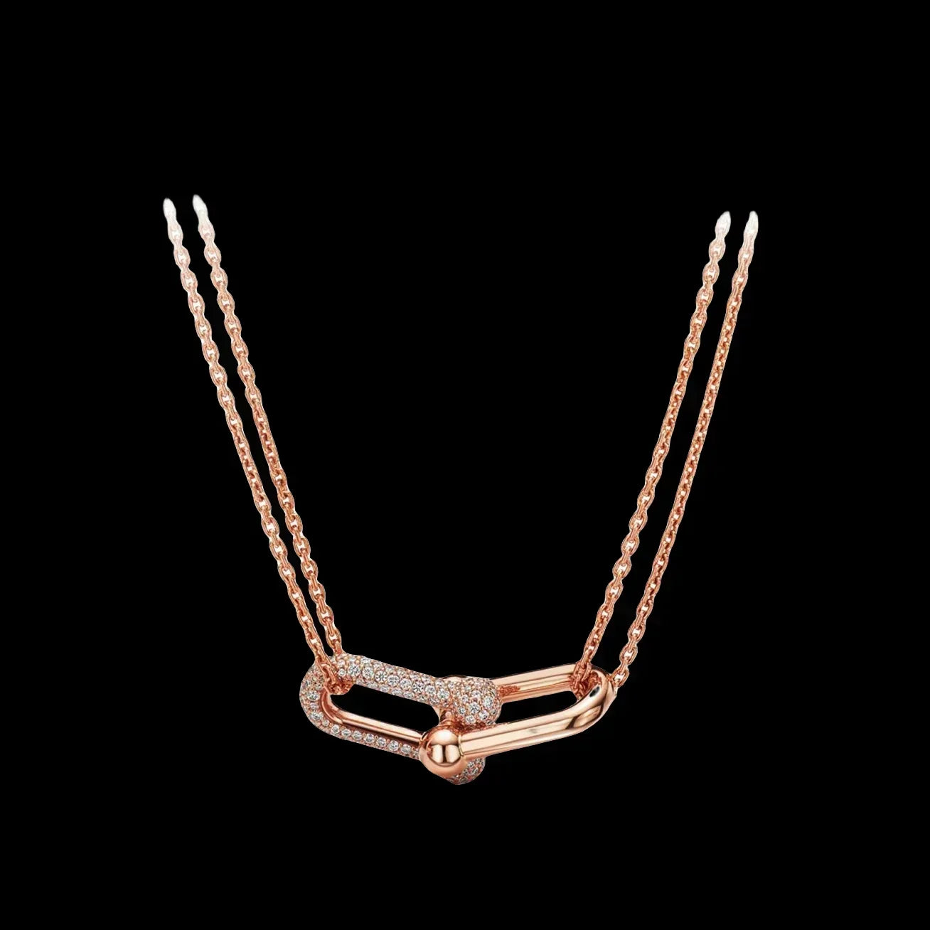 Équina | 925 Silver | Gold-Plated Horseshoe with Zircon