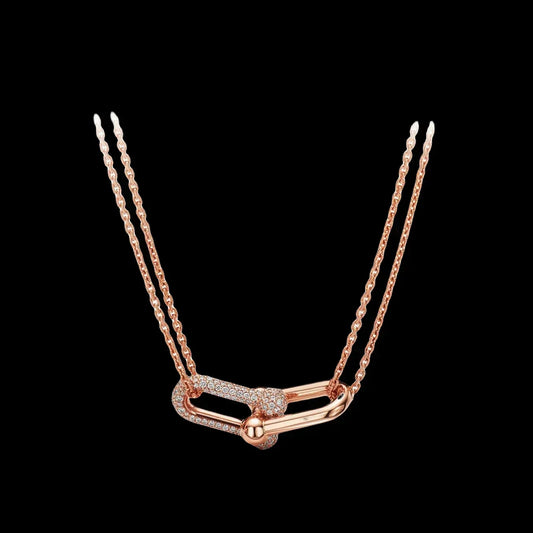 Équina | 925 Silver | Gold-Plated Horseshoe with Zircon