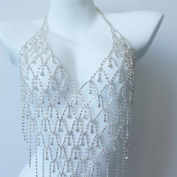 Auremesh | Crystal Halter Body Chain