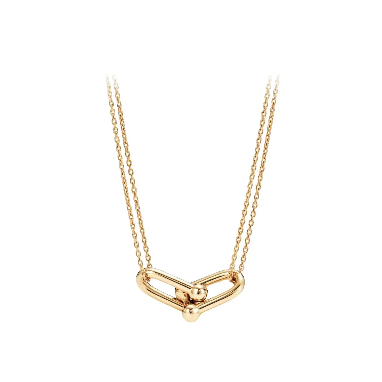 Équina | 925 Silver | Gold-Plated Horseshoe with Zircon