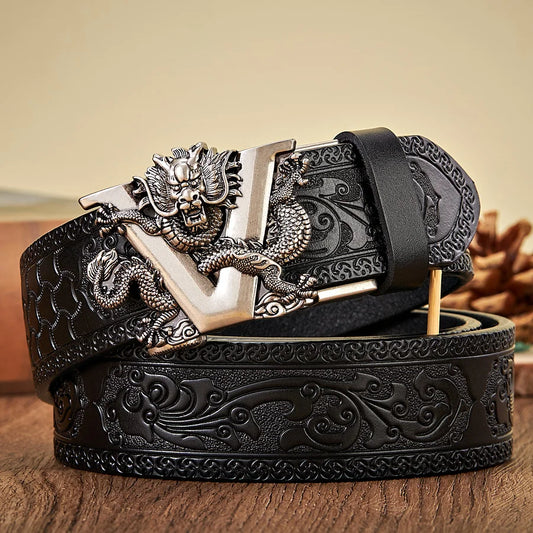Dracovia | Dragon V Gold Buckle Belt