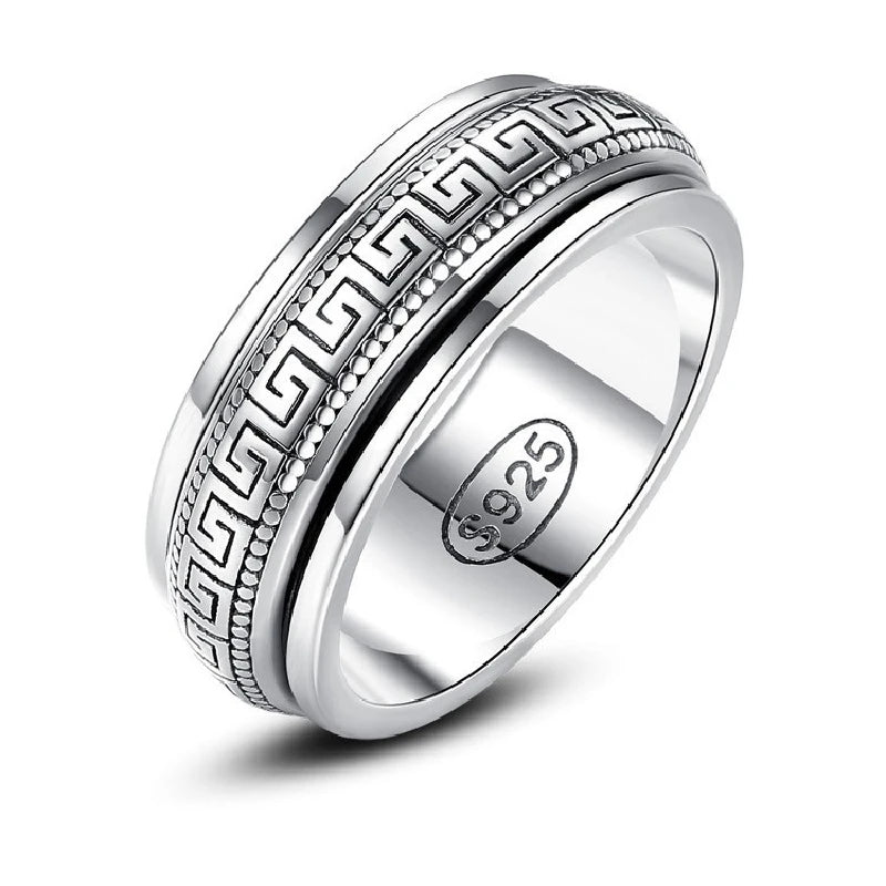 Muralis | 925 Silver | Engraved Spinner Unisex