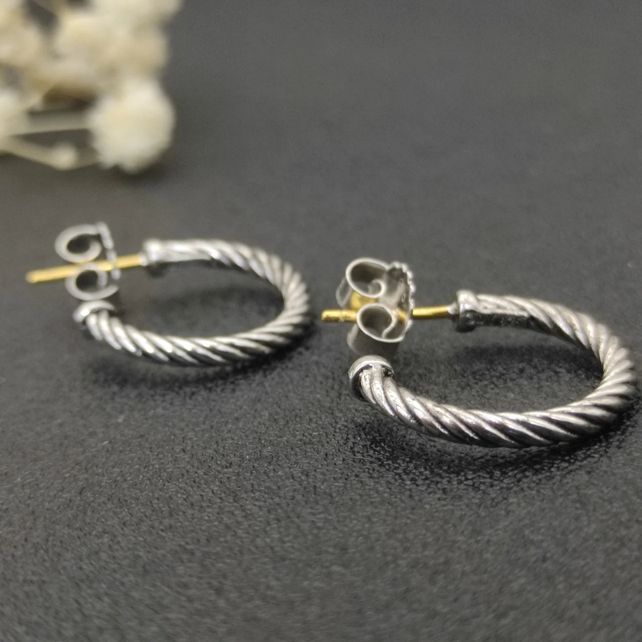 Torsenna | Silver S925 jewelry| Twisted Hoop