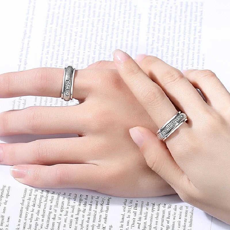 Muralis | 925 Silver | Engraved Spinner Unisex